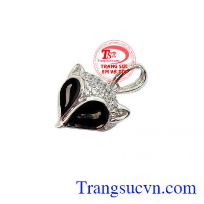 Mặt dây hồ ly vàng trắng trẻ trung, thời trang phù hợp làm quà tặng cho người thân và bạn bè