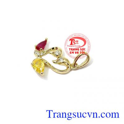 Mặt dây vàng thiên nga