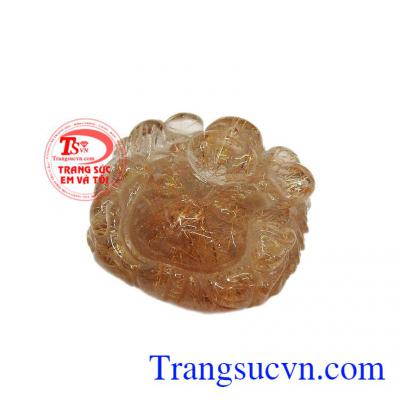 Mặt phật có thể bọc vàng để giúp cho sản phẩm được bền đẹp hơn,Mặt phật di lặc thạch anh tóc vàng đẹp