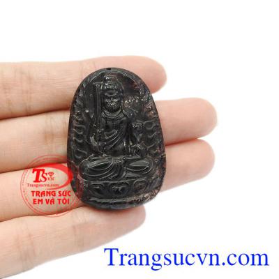 Mặt phật thạch anh tóc đen thiên nhiên hợp mệnh. Mặt phật tuổi dậu thạch anh tóc đen