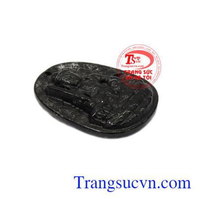 Mặt phật tuổi mão thạch anh tóc đen được chạm khắc theo hình phật văn thù bồ tát.