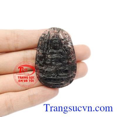 Mặt phật tuổi tý thạch anh tóc đen thích hợp làm quà tặng cho người thân và bạn bè. 