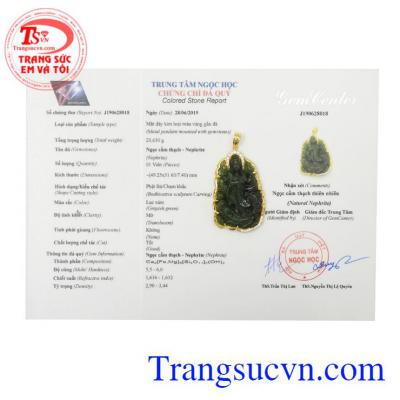 Mặt quan âm Nephrite đẹp