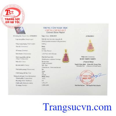 Mặt quan âm ruby đẹp