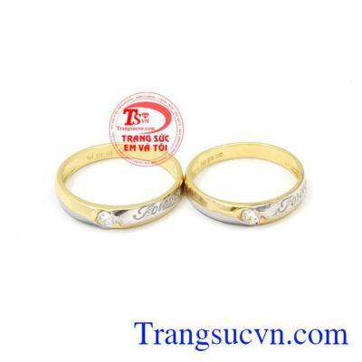 Nhẫn cưới Forever hạnh phúc được thiết kết thời trang, tinh tế. 