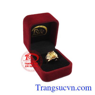 Sản phẩm bảo hành uy tín, giao hàng toàn quốc. Nhẫn nam thạch anh tóc mạnh mẽ.