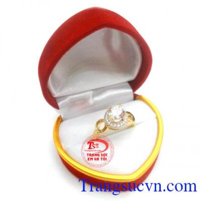 Nhẫn nữ duyên dáng dành cho nữ,đẳng cấp tông vinh,phụ nữ việt,nhẫn nữ vàng 18k tiêu chuẩn quốc tế,quý phái và tinh tế