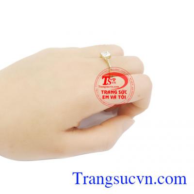Nhẫn nữ vàng đẹp dịu dàng