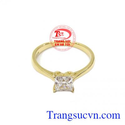 Nhẫn nữ vàng tây dành cho phái đẹp phù hợp làm quà tặng sinh nhật hoặc trong các dịp ý nghĩa