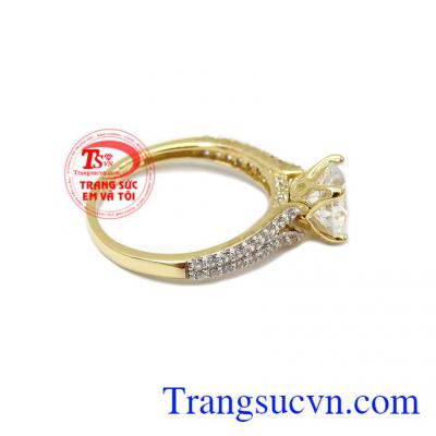 Nhẫn nữ vàng tây dành cho phái đẹp phù hợp làm quà tặng sinh nhật hoặc trong các dịp ý nghĩa