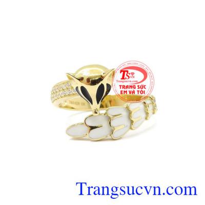 Nhẫn nữ vàng hồ ly mang lại nét cá tính, độc đáo cho phái đẹp.