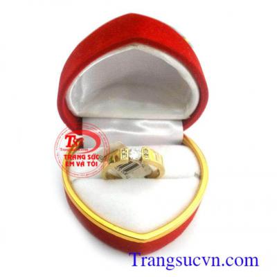 Nhẫn nữ vàng tây