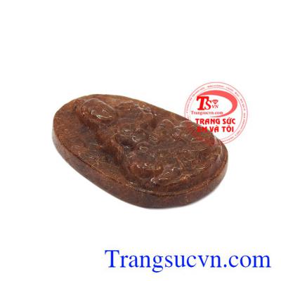 Phật bản mệnh tuổi thìn-tỵ thạch anh tóc được chạm khắc theo hình phật phổ hiền bồ tát. 