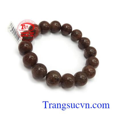 Thạch anh tóc cho mệnh Thổ chuỗi tay sang trọng, tinh tế, thời trang