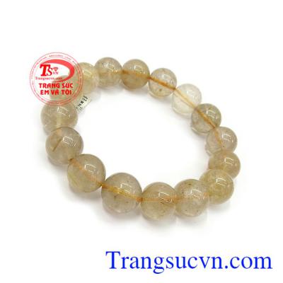 Thạch anh tóc vàng giá rẻ có tác dụng mang lại bình an, may mắn và tài lộc cho người đeo