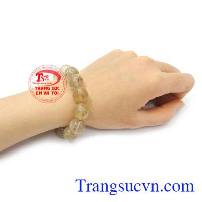 Thạch anh tóc vàng giá rẻ chuỗi tay bền đẹp, chất lượng, là dòng sản phẩm rất được mọi người ưa chuộng