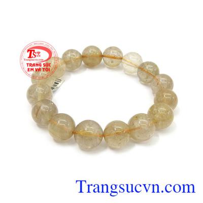 Thạch anh tóc vàng giá rẻ chất lượng cao, chuỗi tay thạch anh tóc thiên nhiên