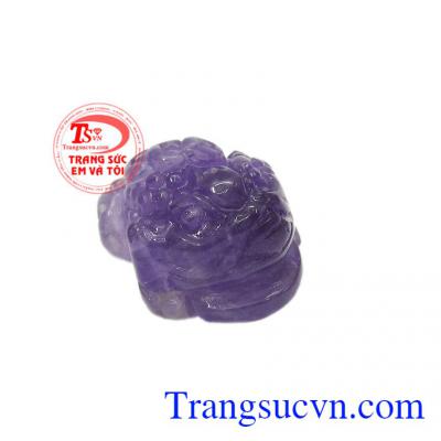 Thiềm thừ thạch anh tím đẹp được chế tác đẹp và tỉ mỉ từ đá thạch anh tím thiên nhiên,Thiềm thừ thạch anh tím đẹp