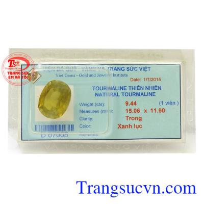 Tourmaline vàng lục