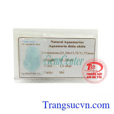 Aquamarine làm lợi cho hệ miễn dịch, làm dịu những cơn giận dữ và giảm sốt khi được đeo trên người