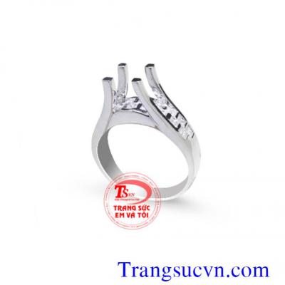 Vỏ nhẫn nữ vàng trắng