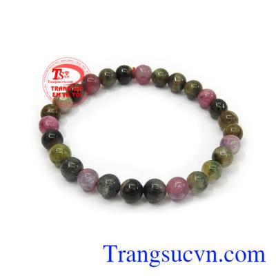 Vòng tumaline chữa bệnh thiên nhiên cao cấp màu sắc đẹp, chất lượng cao, đeo hợp thời trang và phong thủy