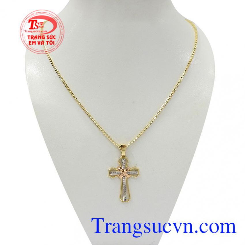 Bộ dây chuyền thánh giá bình an