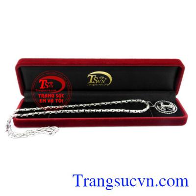 Bộ mặt dây chữ T vàng trắng
