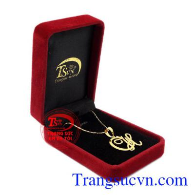 Bộ mặt dây chuyền chữ CH