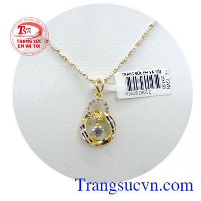 Dây chuyền bộ mặt dây vàng 10k sản phẩm dây chuyền vàng đeo hợp thời trang.