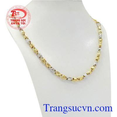 Dây chuyền vàng nam kiểu cách nhập khẩu từ Italy chất lượng, uy tín.