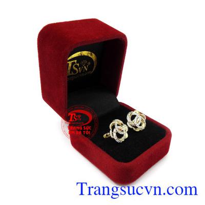 Hoa tai nữ vàng xinh xắn 18k phù hợp làm quà tặng ý nghĩa cho người bạn yêu thương