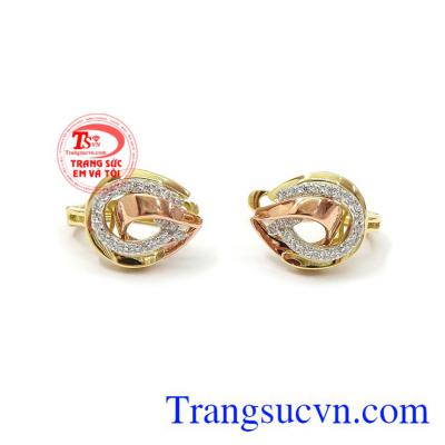 Hoa tai vàng sang trọng tinh tế chế tác theo công nghệ 3D của Hàn Quốc là món quà tuyệt vời cho chính bạn