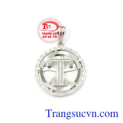 Mặt dây nam chữ T vàng trắng 10k được nhập khẩu từ Korea đem lại vẻ sang trọng, đẳng cấp cho phái mạnh.