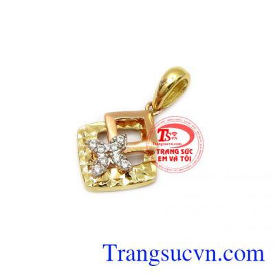 Mặt dây nữ nhỏ xinh 18k bảo hành 12 tháng, chất lượng đảm bảo, giao hàng toàn quốc,Mặt dây nữ nhỏ xinh 18k