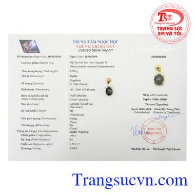 Mặt dây nữ Sapphire