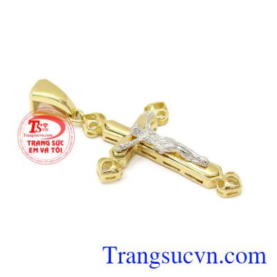 Theo quan niệm của Kitô Giáo thánh giá được xem như là biểu tượng của Tình yêu và Lòng thương xót của thiên chúa và công nghiệp cứu rỗi nhân loại của Chúa Jesus. Mặt thánh giá vàng Jesus 