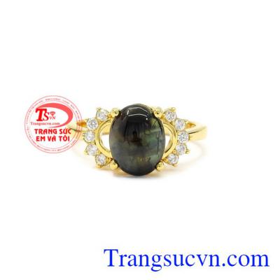 Nhẫn nữ đá Sapphire đẹp được chế tác công nghệ cao mang lại sự sang trọng, tinh tế cho phái nữ.