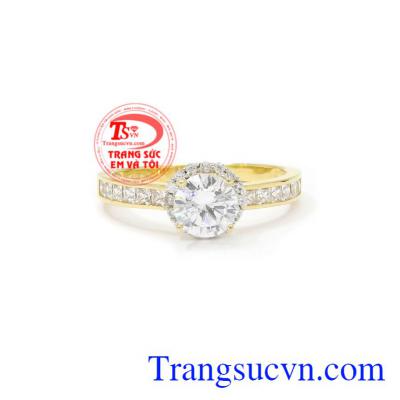 Nhẫn nữ vàng yêu thương vàng 18k  tôn lên vẻ nữ tính, trẻ trung cho người đeo.