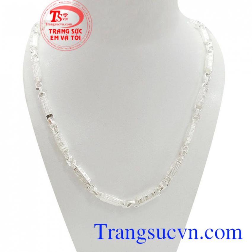 Dây chuyền bạc phong cách
