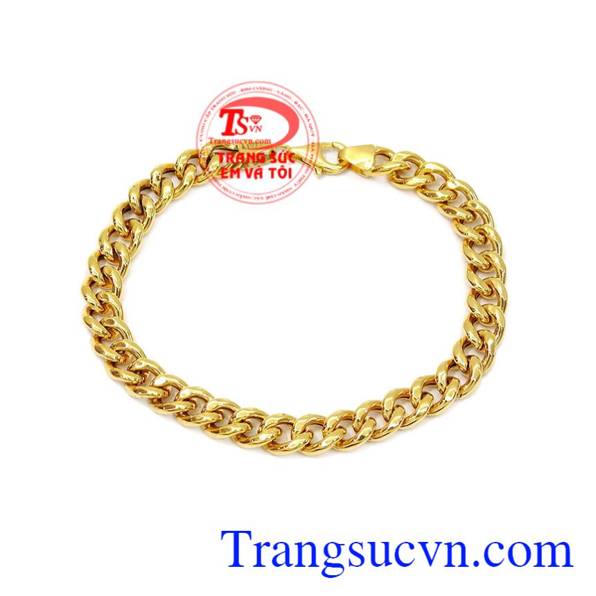 Lắc tay nam vàng cá tính vàng 10k mang lại nét thời trang, phong cách cho phái mạnh.