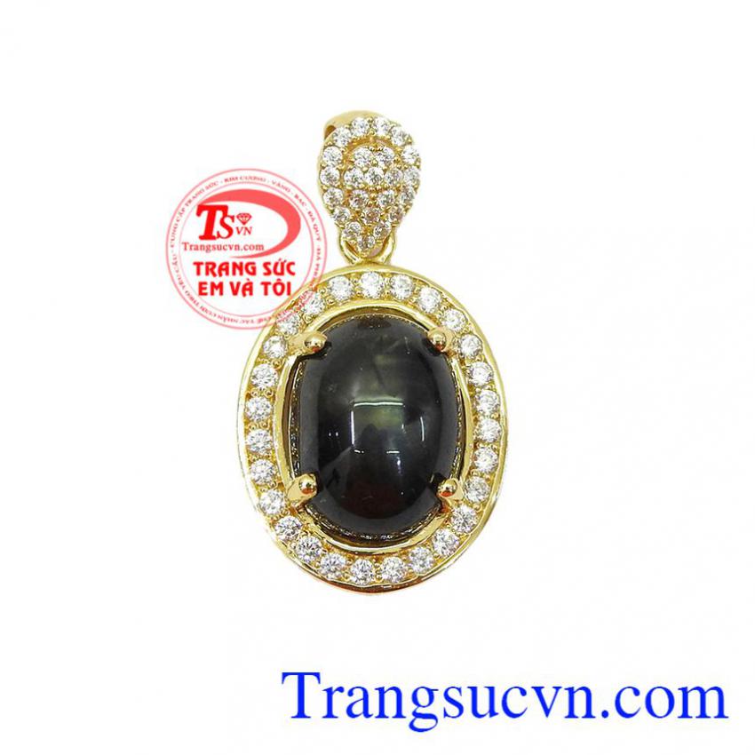 Mặt dây saphir sao quý phái