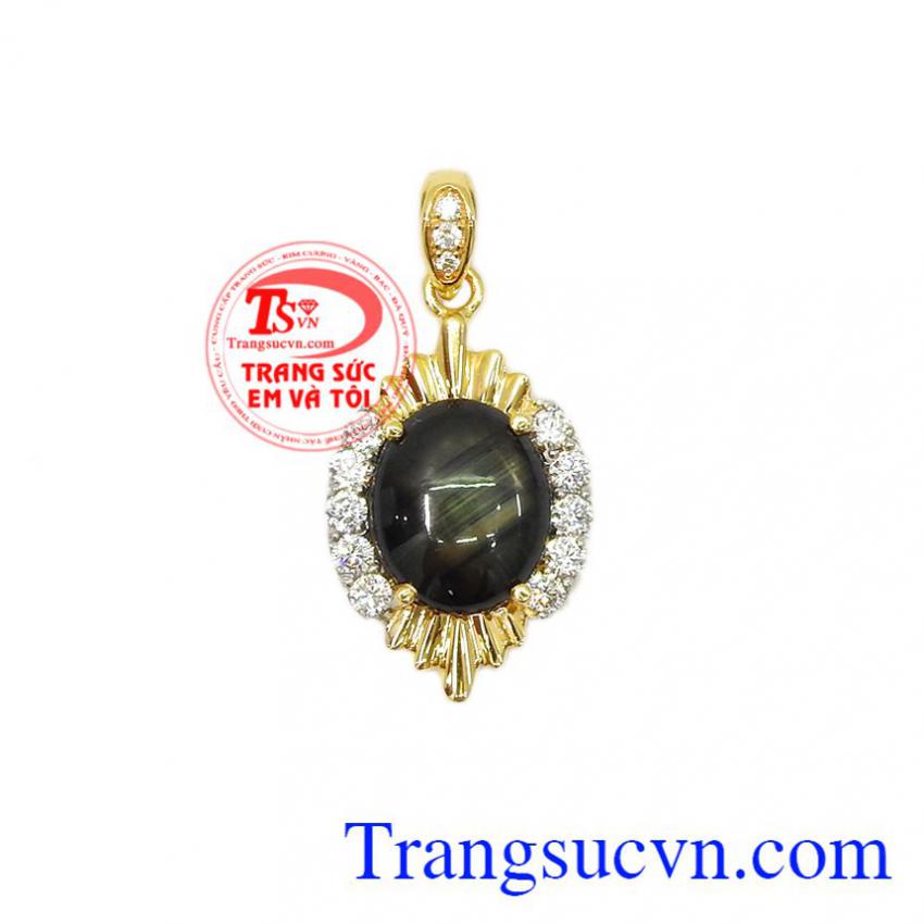 Mặt dây saphir sao quý tộc