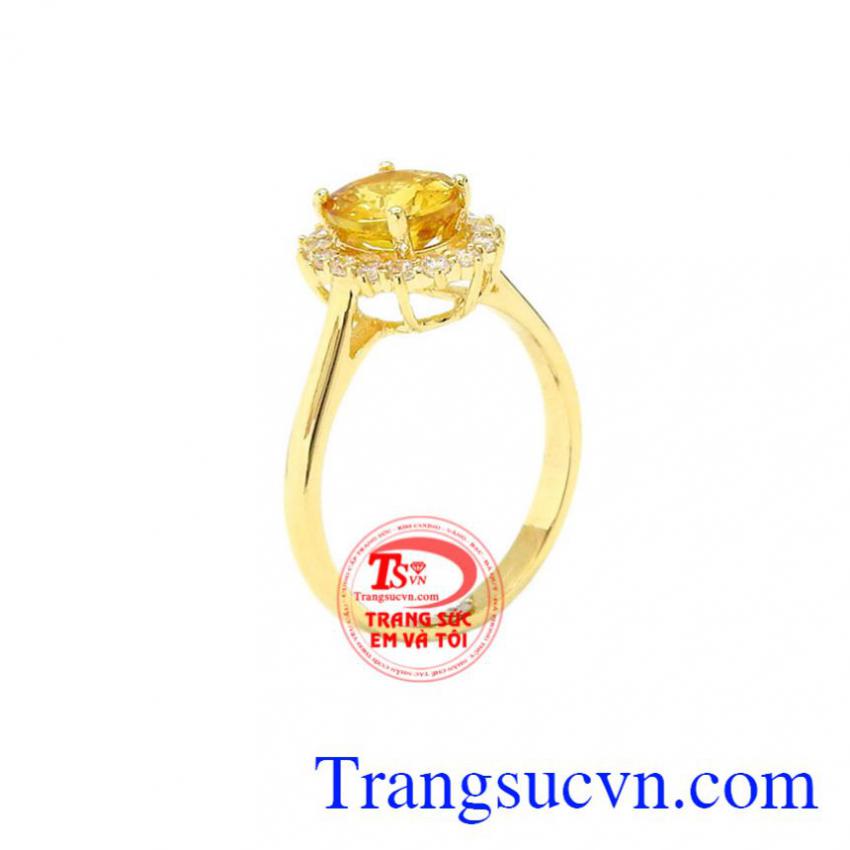 Nhẫn nữ Sapphire vàng nổi bật