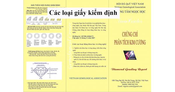 Giấy kiểm định đá quý