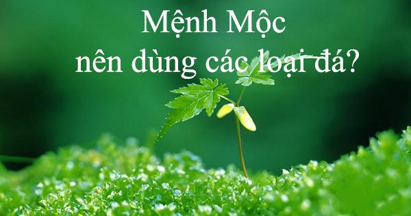 Mệnh Mộc nên dùng các loại đá