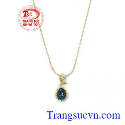 Bộ dây chuyền Topaz sang trọng tôn lên vẻ sang trọng, nữ tính cho phái đẹp,Bộ mặt dây Topaz sang trọng