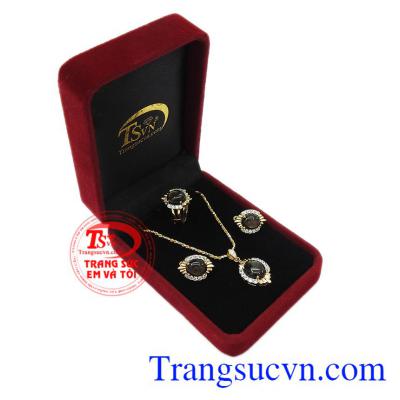 Bộ trang sức saphir sao quý tộc