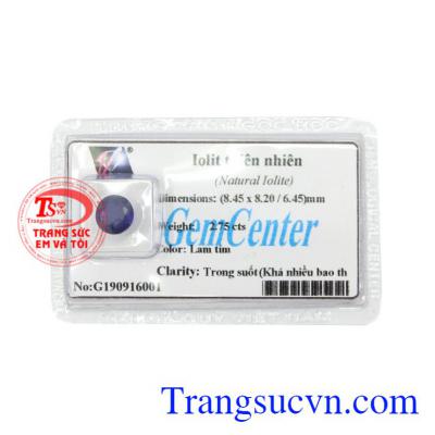Đá Iolite ép vỉ thiên nhiên, màu đẹp, thích hợp làm mặt nhẫn, mặt dây chuyền làm nổi bật sự sang trọng cho người đeo. 