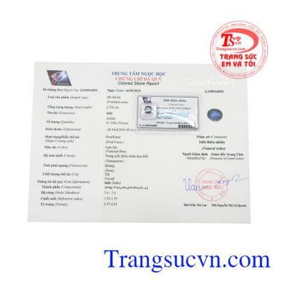 Đá Iolite ép vỉ